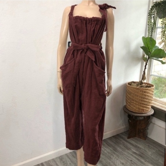 free people jumpsuit C rum raisin - Picture 3 of 16